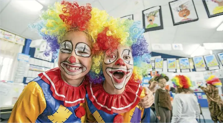  ??  ?? Matthew Tukua and Luke Nicol-Swindale from Te Rapa School’s Room 7, performed Afro Circus. PHOTO: EMMA MCCARTHY/SUPPLIED