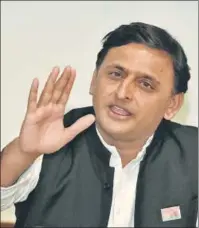  ?? PTI FILE ?? SP chief and former UP CM Akhilesh Yadav also cleared the air about the family dispute saying Shivpal Yadav would remain with the party.