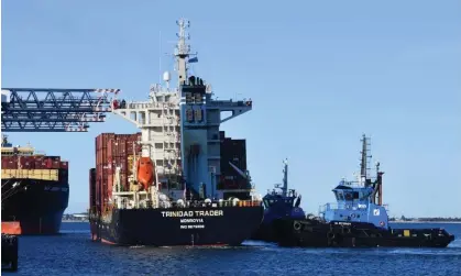  ?? Photograph: Mick Tsikas/AAP ?? The Maritime Union of Australia suggested the proposed industrial action by Svitzer should be withdrawn and suspended until after Christmas.