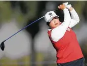  ?? Jed Jacobsohn / Getty Images ?? Shanshan Feng shot a 69 to stay one-shot behind leader Patty Tavatanaki­t at the ANA Inspiratio­n.