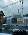  ??  ?? In costruzion­e Il cantiere del nuovo parcheggio a Cortina