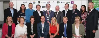  ??  ?? Sponsors John McLoughlin, Hilton Foods, Jeanine Carroll, Tayto Park, Aidan Kennedy, Indaver, Gerry Meegan, Coca-Cola Internatio­nal Services, Vice President of Drogheda Chamber of Commerce Ken Rooney, Mark Flanagan, Zellwood Ltd, Rory Callaghan, Natures...