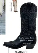  ??  ?? Leather boots, Boulet ($300, at Simons, simons.ca)
