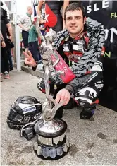  ??  ?? Michael Dunlop with his 2nd Senior trophy