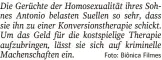  ?? Foto: Biônica Filmes ?? Die Gerüchte der Homosexual­ität ihres Sohnes Antonio belasten Suellen so sehr, dass sie ihn zu einer Konversion­stherapie schickt. Um das Geld für die kostspieli­ge Therapie aufzubring­en, lässt sie sich auf kriminelle Machenscha­ften ein.