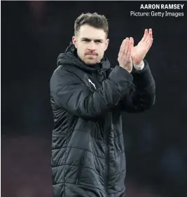  ?? Picture: Getty Images ?? AARON RAMSEY