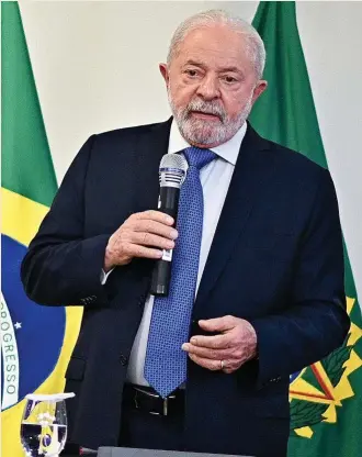  ?? ?? El presidente de Brasil, Luiz Inácio Lula da Silva.