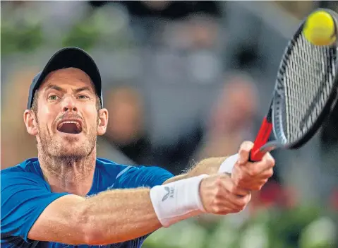  ?? ?? Andy Murray has produced some of his best form at the French Open since surgery, but has withdrawn from the contest.