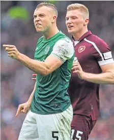  ?? ?? Hibs and Hearts clash in today’s lunchtime Edinburgh derby at Easter Road