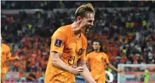  ?? ?? Frenkie de Jong, centrocamp­ista dell’Olanda