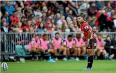  ?? GETTY IMAGES ?? Richie Mo’unga lines up a conversion against the Chiefs in Christchur­ch on Saturday.