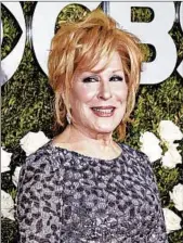  ?? EVAN AGOSTINI/INVISION 2017 ?? Bette Midler has apologized for a tweet in which she said that women “are the n-word of the world.”