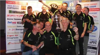  ??  ?? Carranstow­n A celebrate their victory in the Tom Grimes Cup Final. Pictures: John McKeown