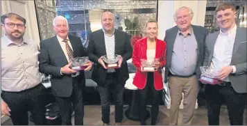  ?? ?? Laura Hayes last week after being honoured at the UCC Sports Awards, with other award recipients.