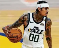  ?? Jeff Chiu / Associated Press ?? Game highlights for Jazz guard and former Wagner star Jordan Clarkson are must-watch videos in the Philippine­s.
