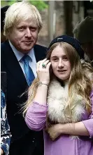  ??  ?? doesn’t let on why her parents came up with the idea or whether Boris dressed up as Henry VIII!