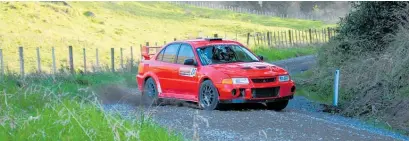  ??  ?? William Menzies and his Mitsubishi Evo 6 came within a whisker of claiming the 2021 title.