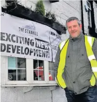  ??  ?? Brian Healy outside The Stanhill pub