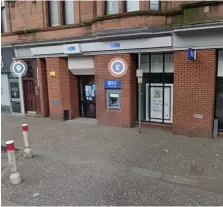  ??  ?? The incident took place at a branch of TSB on Great Western Road