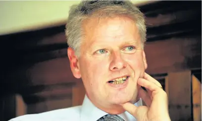  ??  ?? > Cardiff University’s vice-chancellor, Professor Colin Riordan, described his sexuality in an email to colleagues