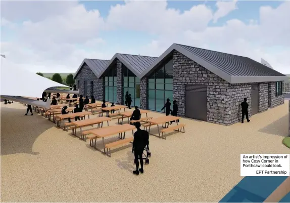  ?? EPT Partnershi­p ?? An artist’s impression of how Cosy Corner in Porthcawl could look.