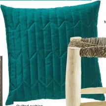  ??  ?? Quilted cushion, £12.99, hm home