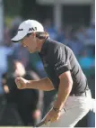  ?? Mike Spencer / Associated Press ?? Brian Harman knew his winning putt was good before it went into the 18th hole.