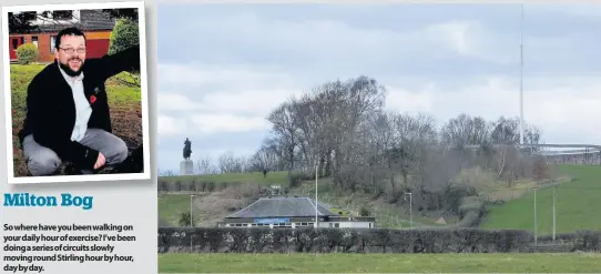  ??  ?? Interestin­g site Milton Bog near Borestone BC below the Rotunda at Battle of Bannockbur­n Centre