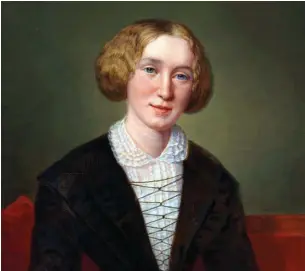  ??  ?? George Eliot at 30 by D’albert Durade