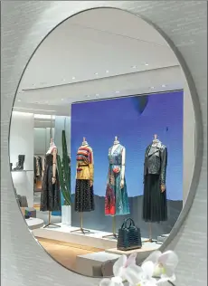  ??  ?? Christian Dior opened its new flagship boutique at Plaza 66 in downtown Shanghai on Oct 18.