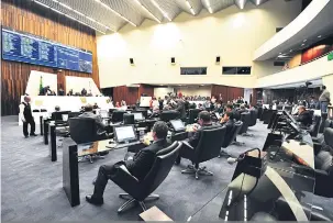  ?? Sandro Nascimento/Alep ?? Nos últimos quatro anos, a Assembleia Legislativ­a deixou de utilizar R$ 1 bilhão de seu orçamento