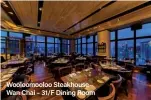  ??  ?? Wooloomool­oo Steakhouse Wan Chai – 31/F Dining Room