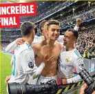  ??  ?? Cristiano Ronaldo marcó un penal en el minuto final para rescatar al Madrid de una aprieto.