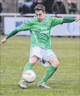  ??  ?? Ashford’s Adam Cuthbert was one of three United players red-carded on Tuesday night