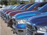  ?? DAVID ZALUBOWSKI AP ?? Last year, more pickup trucks were sold than cars in the U.S. for the first time.