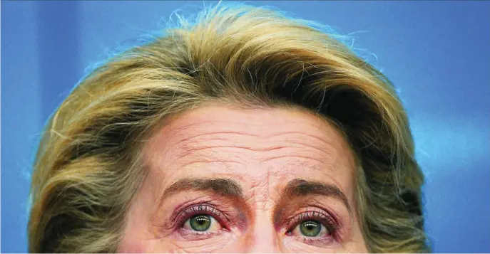  ?? AP ?? La presidenta de la Comisión Europea, Ursula von der Leyen, es partidaria de impulsar el papel geoestraté­gico de la UE