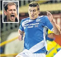  ??  ?? St Johnstone’s Michael Coulson has no grudge against Jackie McNamara (inset).