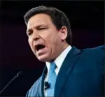  ?? The Washington Post ?? Florida Gov. Ron DeSantis is a credible threat to Mr. Trump’s candidacy.
