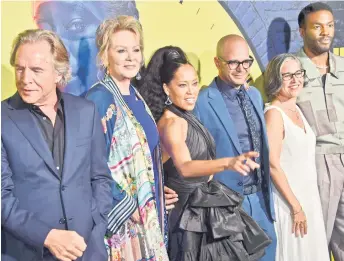  ?? — AFP file photo ?? (From left) Actors Don Johnson, Jean Smart, Regina King, show creator Damon Lindelof, producer Nicole Kass ‘Watchmen’ at the Cinerama Dome in Hollywood on Oct 14, 2019.