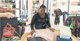  ??  ?? A social enterprise and destinatio­n for design lovers, Shanga sells handicraft­s made by Tanzanians with disabiliti­es.