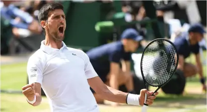 ?? FOTO: BEN STANSALL/LEHTIKUVA-AFP ?? Novak Djokovic är klar för sin andra raka Wimbledon-final.