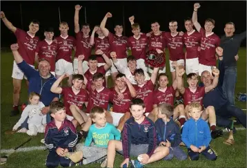  ??  ?? The successful Liam Mellows squad celebratin­g their victory.