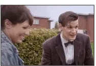  ??  ?? Aspiring actress: Miss Thorp appearing in Doctor Who with Matt Smith