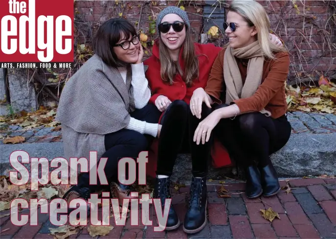  ??  ?? DISCOVERIN­G A CONNECTION: Sara Watkins, Sarah Jarosz and Aoife O’Donovan, from left, joined forces to form I’m With Her.