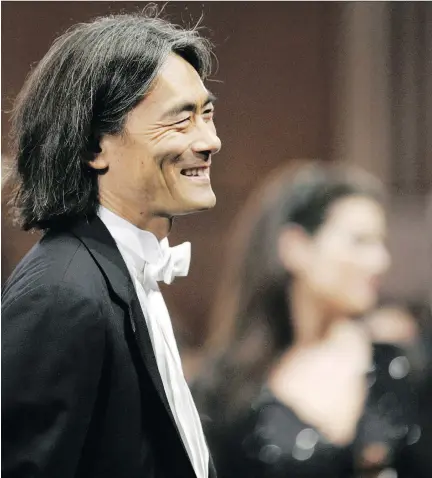  ?? PHIL CARPENTER FILES ?? Kent Nagano at his official inaugural performanc­e with the OSM in 2006.