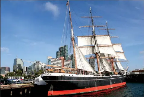  ?? San Diego Tourism ?? Old tars still linger on the Star of India at the Maritime Museum of San Diego.