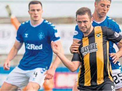  ?? SNS. ?? Ryan Wallace was on the scoresheet for East Fife, scoring their fourth against Stranraer.