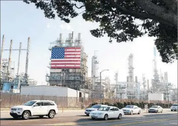  ?? Wally Skalij
Los Angeles Times ?? TUPPER HULL of the Western States Petroleum Assn. said, “The function of supply and demand work very efficientl­y to make sure that there’s fuel at that pump.” Above, the Tesoro refinery in Carson.