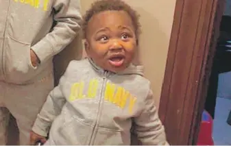  ?? FACEBOOK (ABOVE); CHICAGO POLICE (LEFT) ?? ABOVE: 1-year-old Dejohn “Chase” Irving was wounded in a shooting in the 9900 block of South Throop. LEFT: Police say this car may have been part of the shooting.