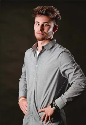  ?? SEAN D. ELLIOT/THE DAY ?? Waterford High School senior Mike Burrows was named The Day’s 2018 All-Area Baseball Player of the Year. A Class M all-state pick, Burrows finished his career with 37 straight scoreless innings and was drafted in the 11th round by the Pittsburgh Pirates.